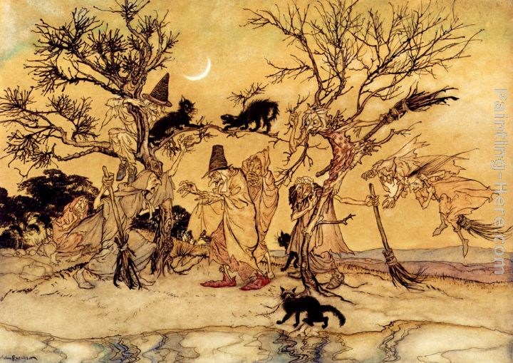 Arthur Rackham The Witches' Sabbath